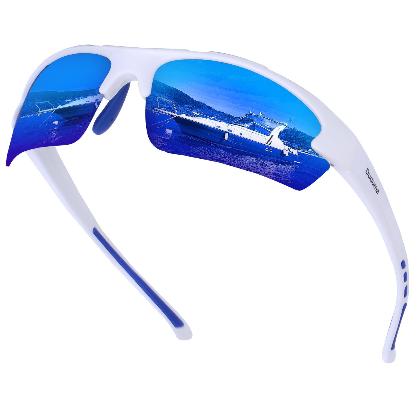 Duduma Polarized Sports Sunglasses for Men Fishing Cycling Running Golf Driving Sun glasses Glasses Tr62 Superlight Frame